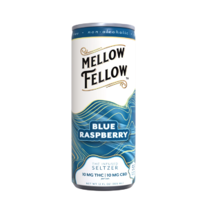 Delta 9 THC + CBD Seltzer Beverage 20MG - Blue Raspberry