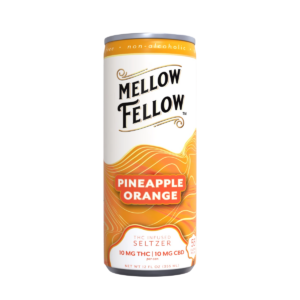 Delta 9 THC + CBD Seltzer Beverage 20MG - Pineapple Orange