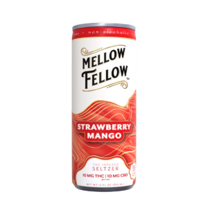 Delta 9 THC + CBD Seltzer Beverage 20MG - Strawberry Mango