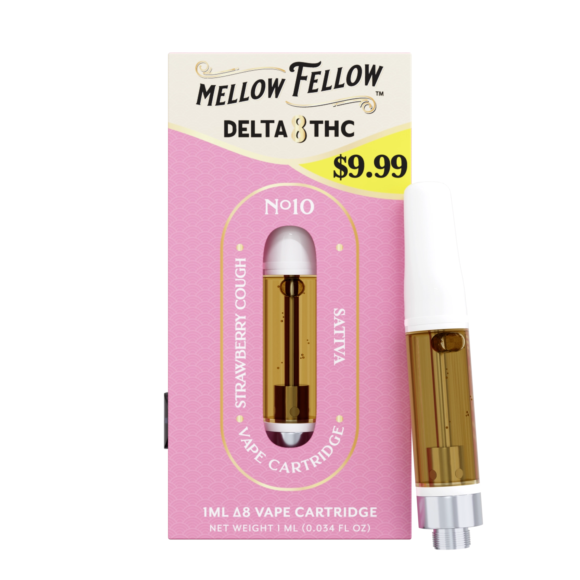 Delta 8 1ml Vape Cartridge - Strawberry Cough (Sativa)