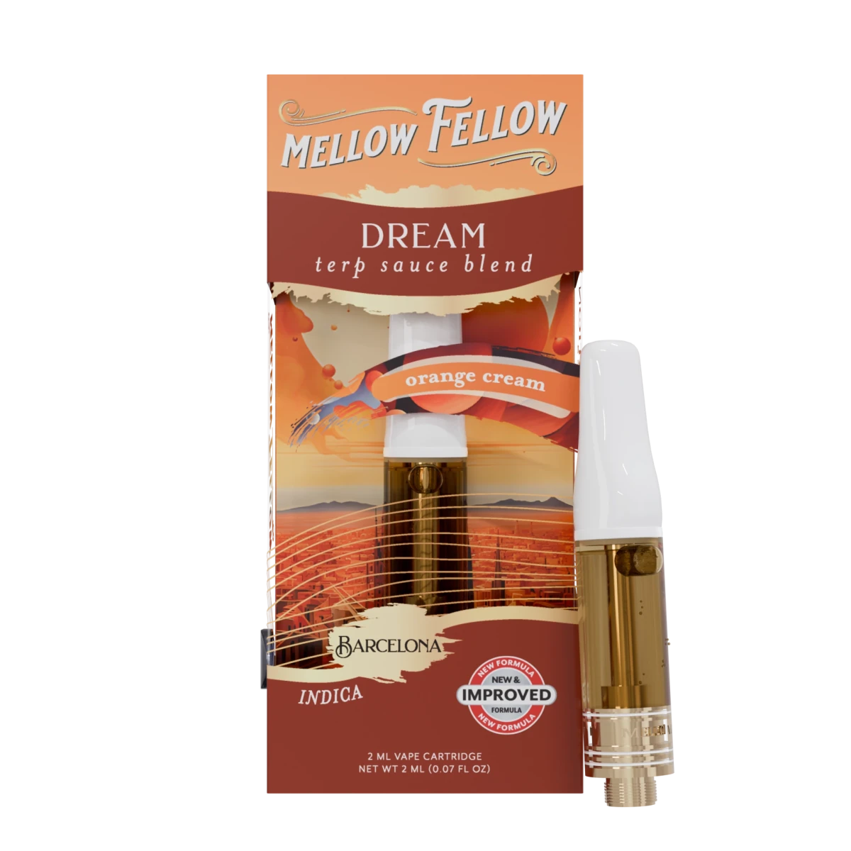 Dream Blend - Terp Sauce 2ml Vape Cartridge - Orange Cream (Indica)