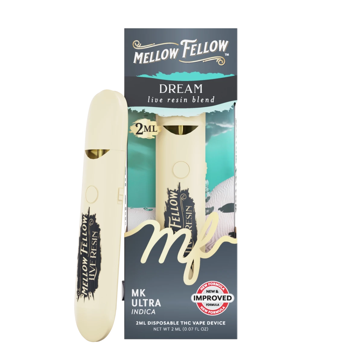Dream Blend 2ml Live Resin Disposable Vape - MK Ultra (Indica)