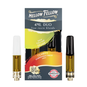 Desire - Cali Gas (Hybrid) & Clarity - Forbidden Fruit (Indica) - Live Resin 4ml Vape Cart Duo