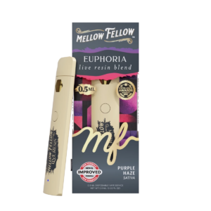 Euphoria Blend 0.5ml Live Resin Disposable Vape - Purple Haze (Sativa)